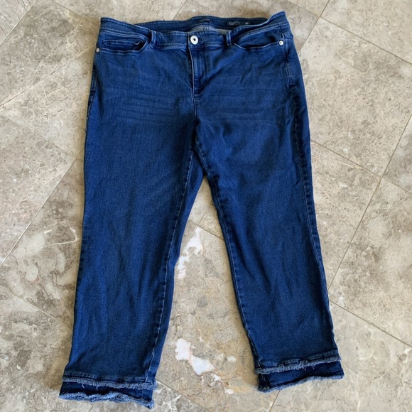 J. Jill Denim - J. Jill Womens Size 16 Petite Authentic Fit Slim Ankle Denim Blue Jeans